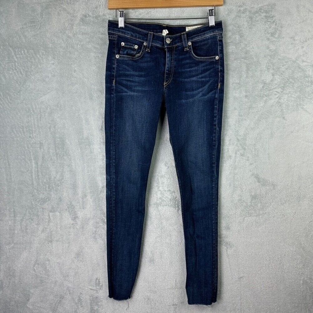 Rag & Bone‎ Skinny Jeans Size 28 Womens Dark Wash Wonderlan Blue Stretch Denim